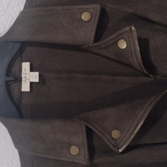 This is a brown jacket by Style and Company. - Picture 3 of 4